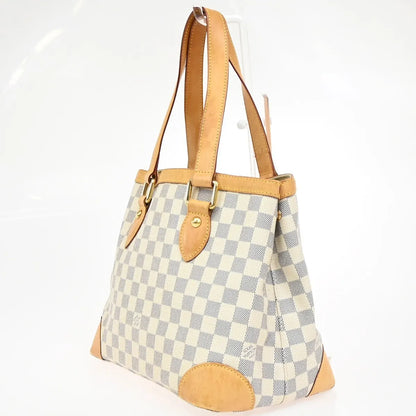 Louis Vuitton Hampstead Damier, White, Canvas, Tote Bag