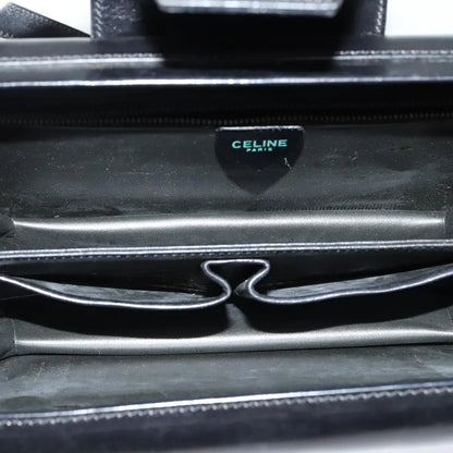 Celine Vintage Leather, Black, Leather, Shoulder Bag