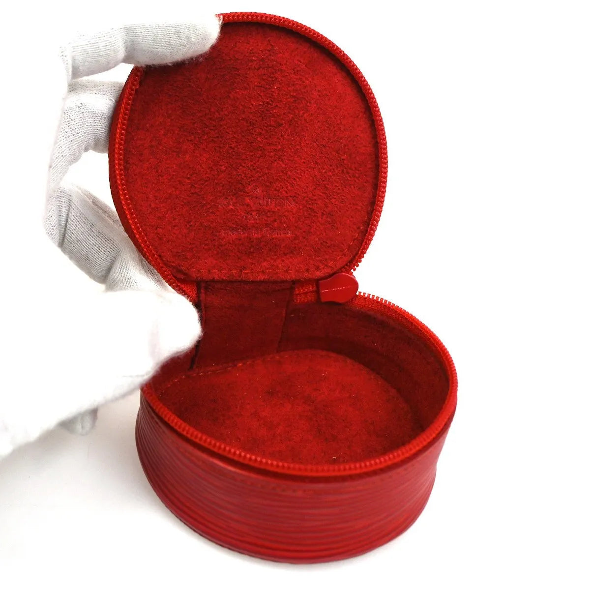 Louis Vuitton Ecrin Bijoux Jewelry Case Epi Leather, Red, Leather, Clutch