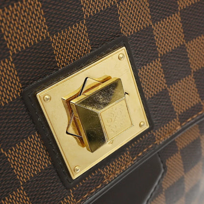 Louis Vuitton Bergamo Damier, Brown, Canvas, Handbag