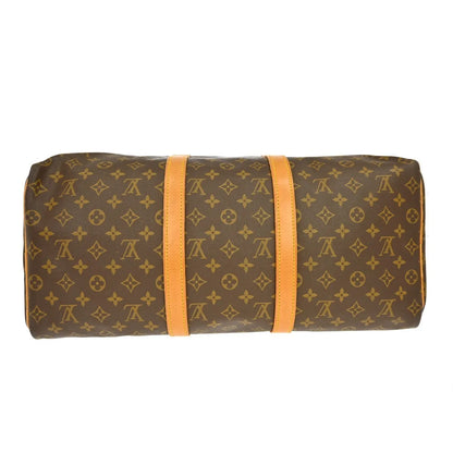Louis Vuitton Keepall Monogram, Brown, Canvas, Travel Bag