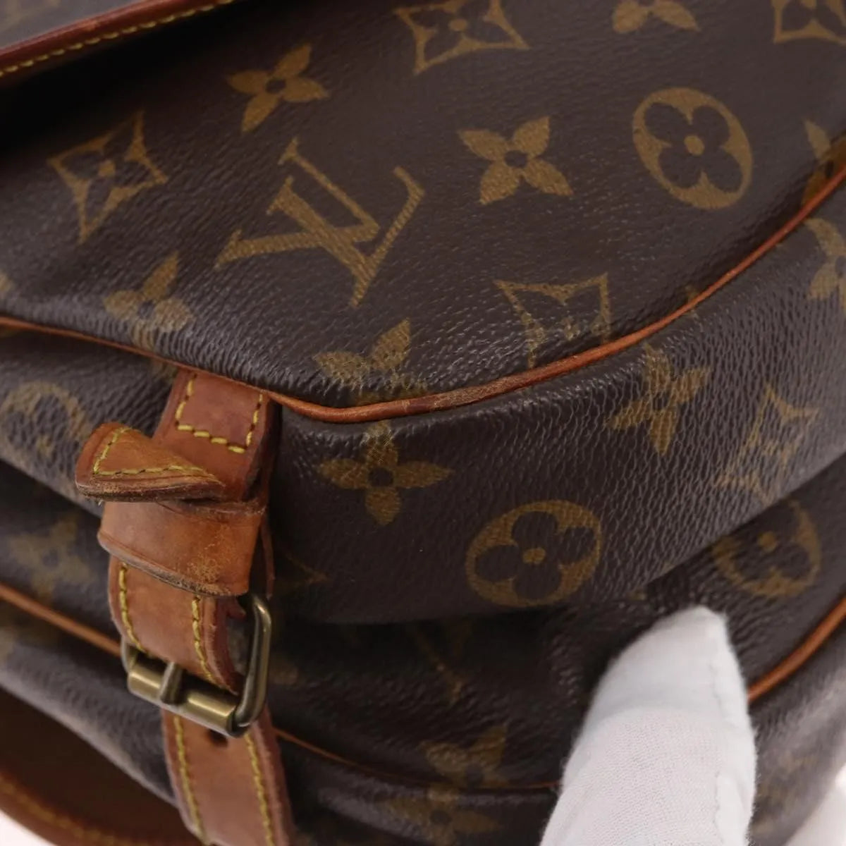 Louis Vuitton Saumur Monogram, Brown, Canvas, Shoulder Bag