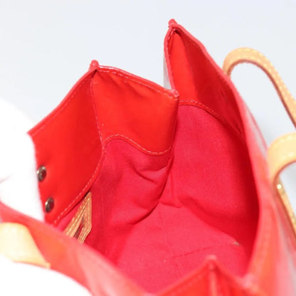 Louis Vuitton Reade Monogram Vernis, Red, Patent Leather, Handbag
