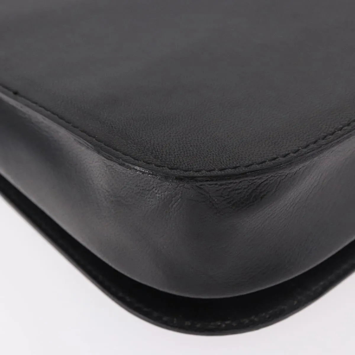 Saint Laurent Vintage Leather, Black, Leather, Handbag