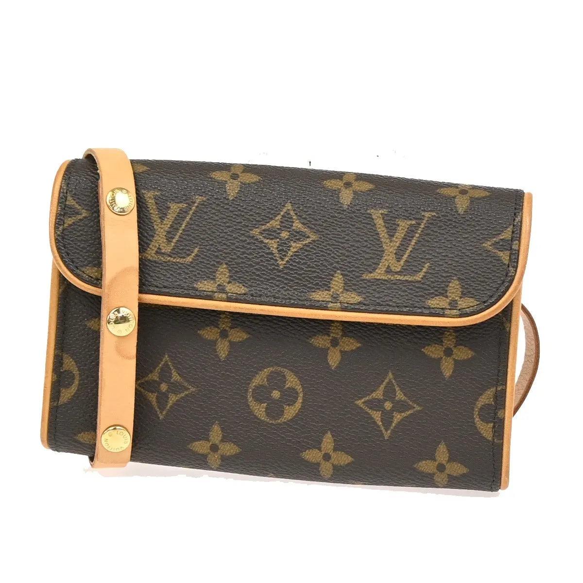 Louis Vuitton Florentine Waist Monogram Canvas, Brown, Canvas, Clutch