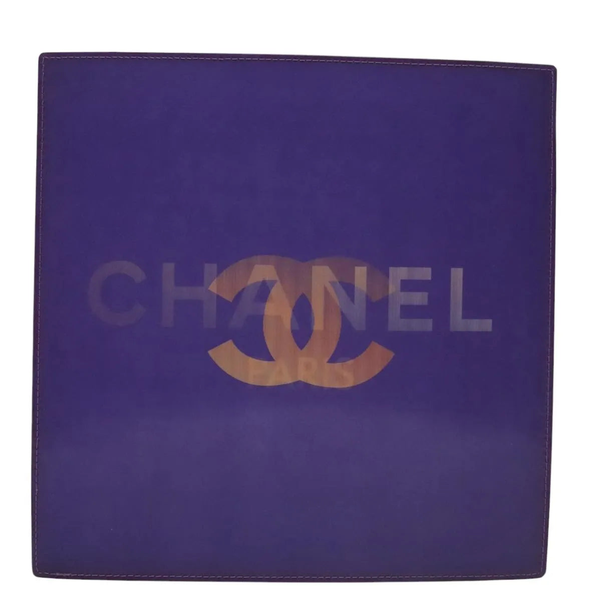 Chanel Vintage Holographic Chain Tote Vinyl, Purple, Plastic, Tote Bag