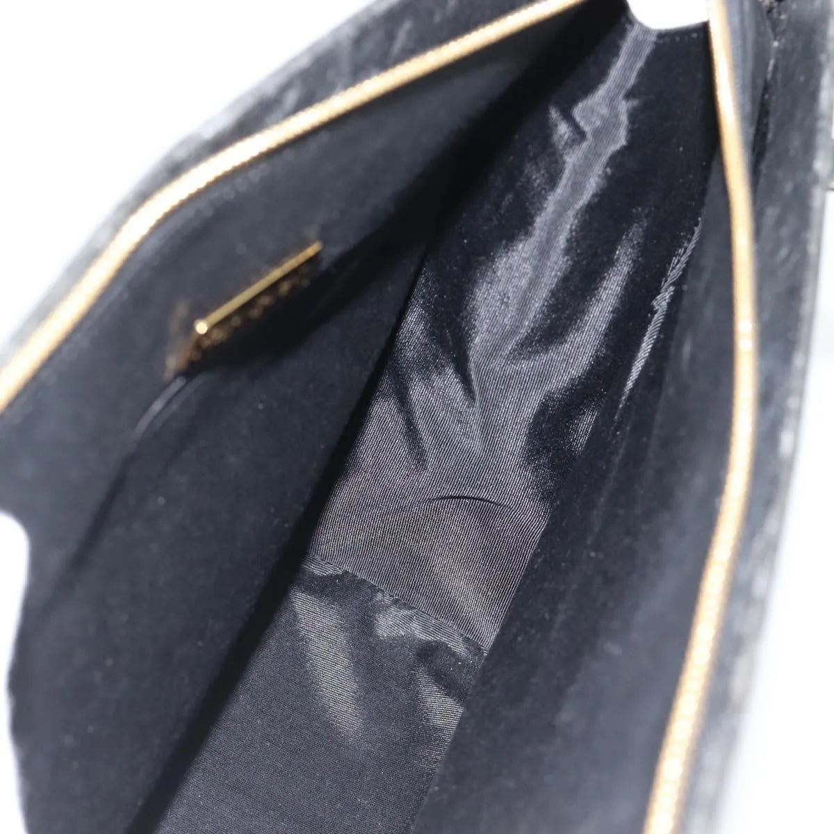Saint Laurent Vintage Leather, Black, Leather, Tote Bag