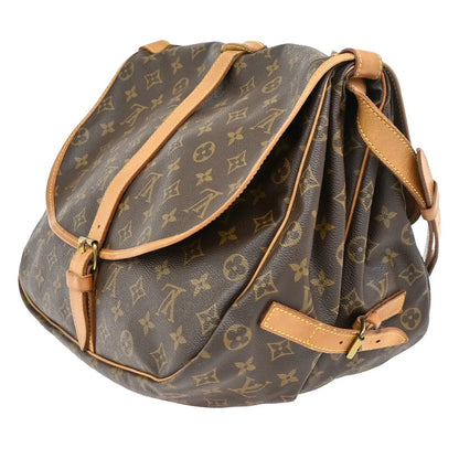 Louis Vuitton Saumur Monogram Canvas, Brown, Canvas, Shoulder Bag