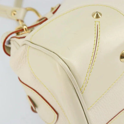 Louis Vuitton Suhali Le Radieux Leather, White, Leather, Handbag