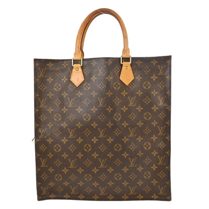 Louis Vuitton Sac Plat Monogram Canvas, Brown, Canvas, Handbag
