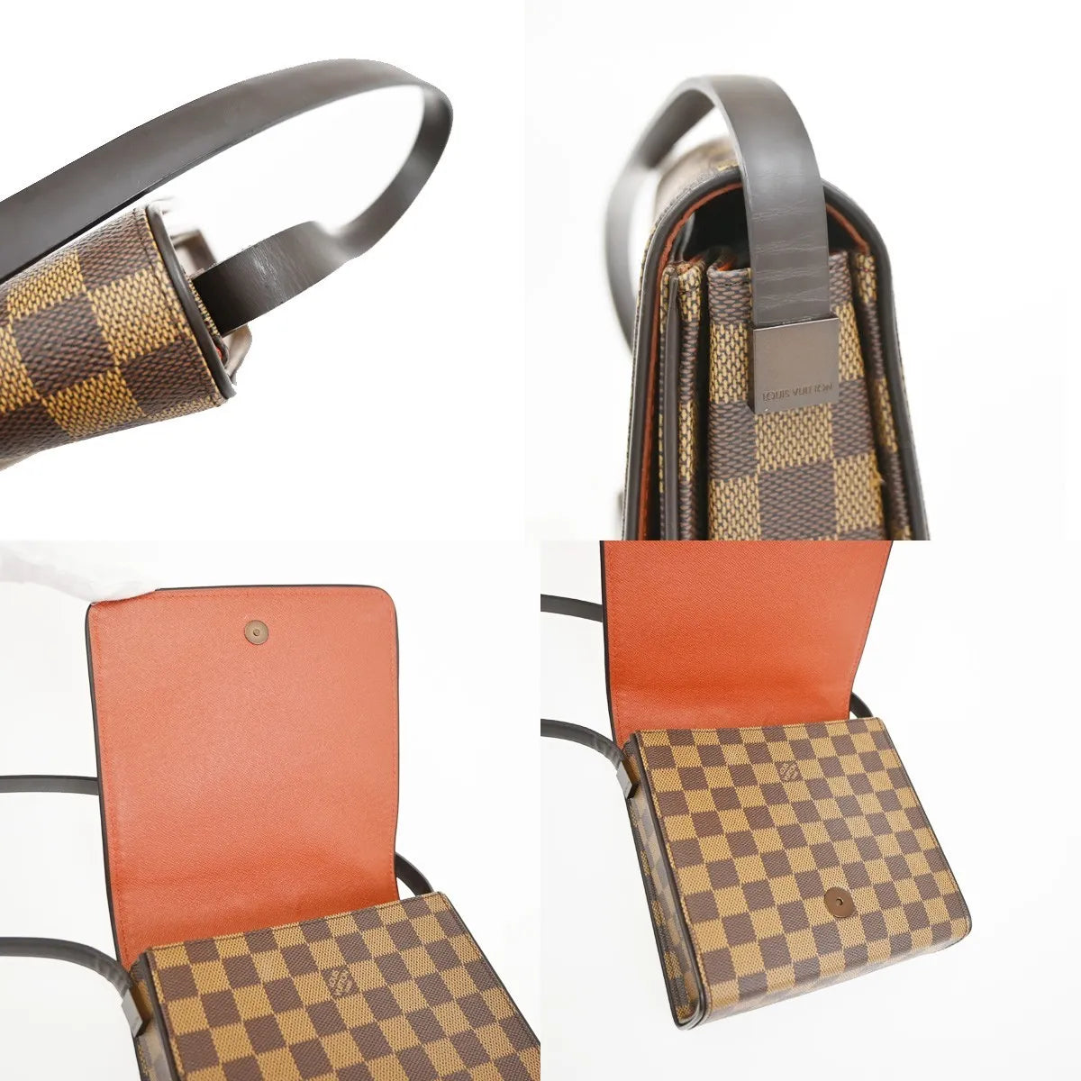 Louis Vuitton Tribeca Carre Damier, Brown, Canvas, Shoulder Bag