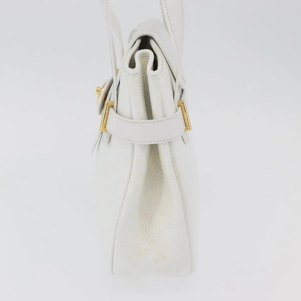 Christian Dior Vintage Leather, White_gold, Leather, Shoulder Bag
