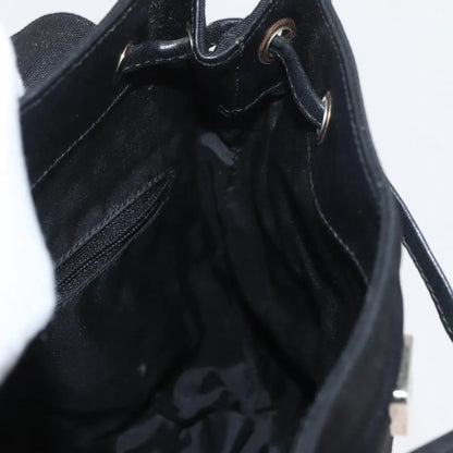 Gucci Vintage Flap Nylon, Black, Nylon, Backpack