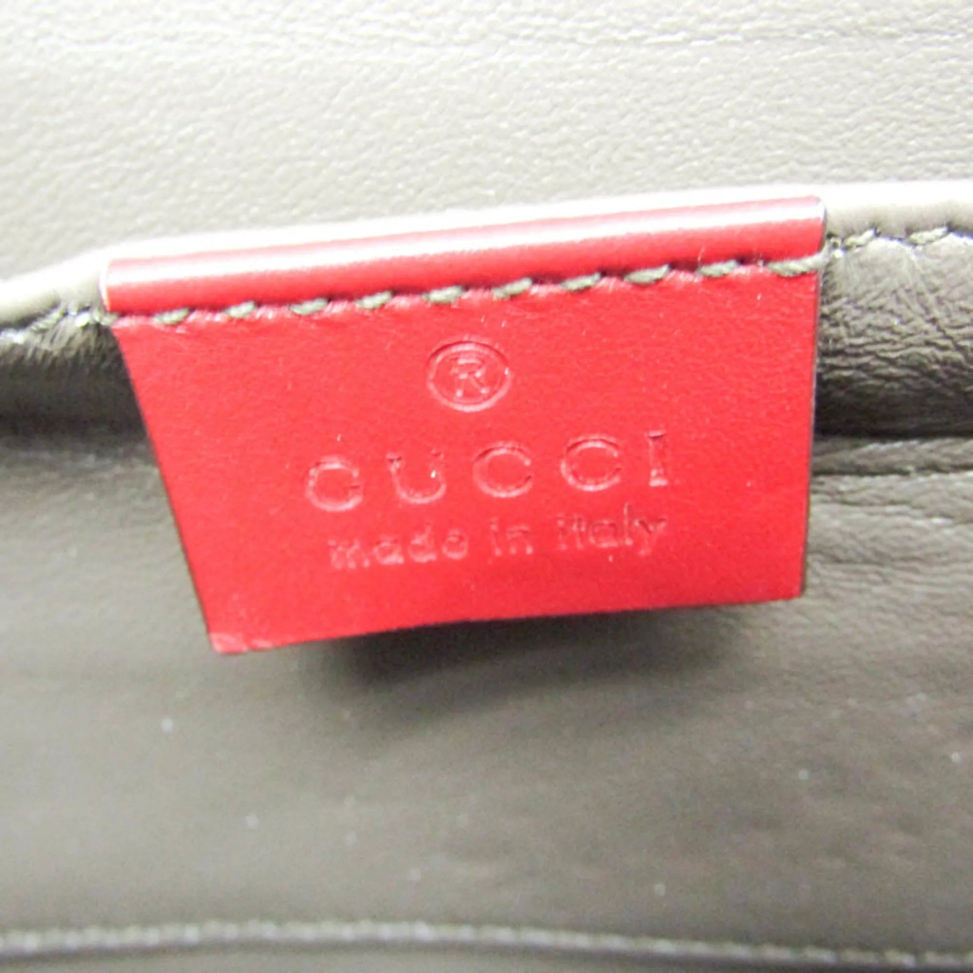 Gucci Zumi Leather, Red, Leather, Shoulder Bag