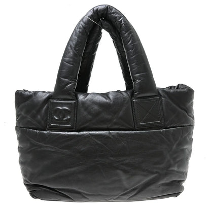Chanel Coco Cocoon Reversible Tote Quilted Lambskin, Black, Leather, Tote Bag