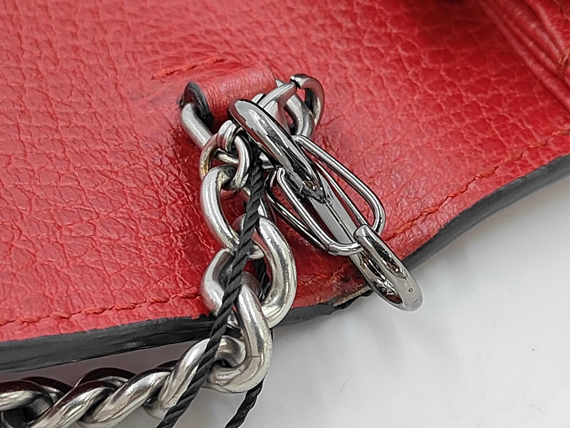 Gucci Dionysus chain Leather, Red, Leather, Wallet