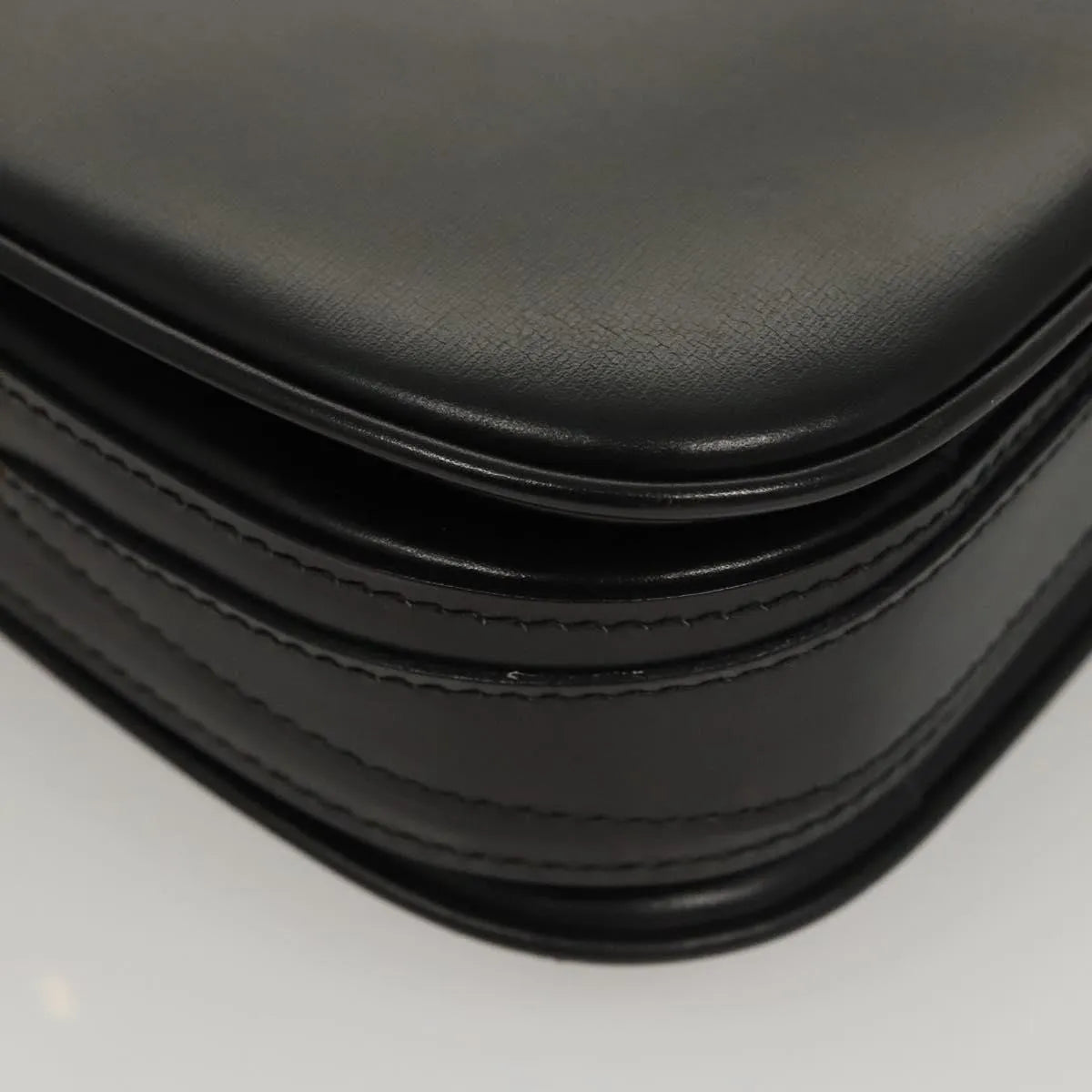Bally Vintage Leather, Black, Leather, Shoulder Bag