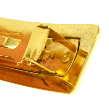 Chanel Logo Hair Barrette Metal, Gold, Gold Plated, Head Accessory