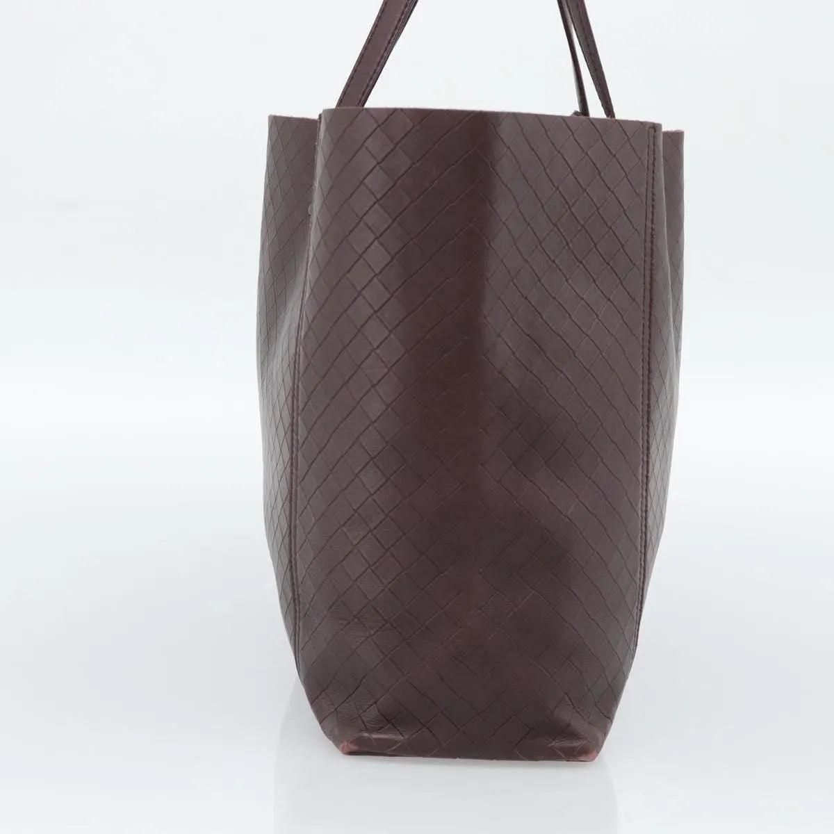 Bottega Veneta Intrecciomirage Tote Leather, Brown, Leather, Tote Bag
