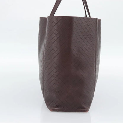 Bottega Veneta Intrecciomirage Tote Leather, Brown, Leather, Tote Bag