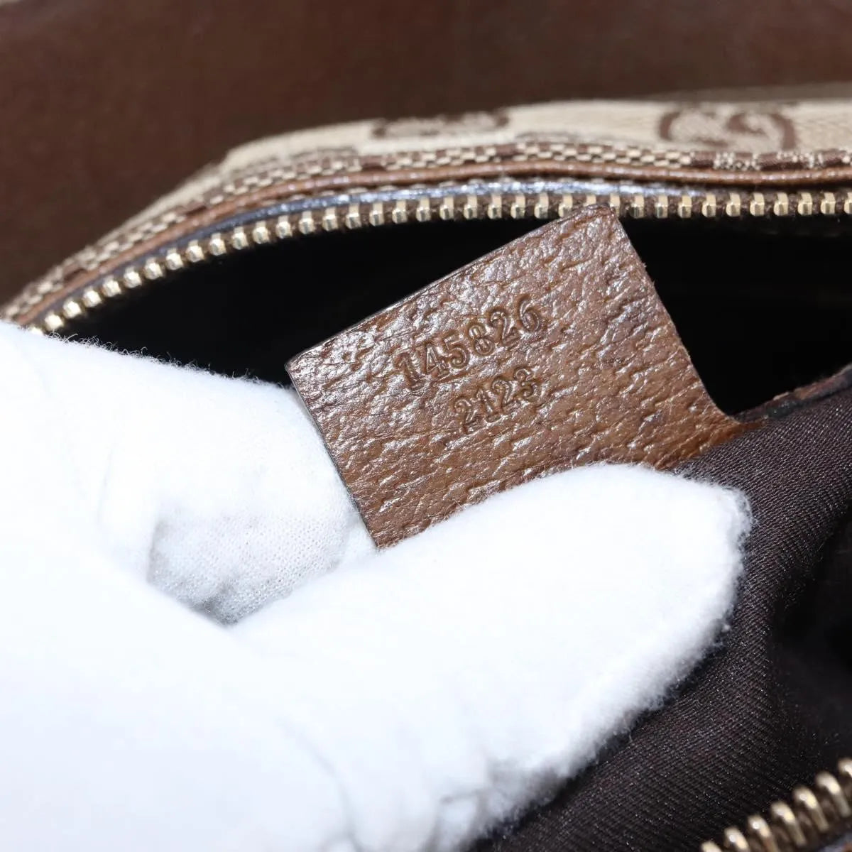 Gucci Horsebit Hobo GG Canvas, Beige, Canvas, Handbag