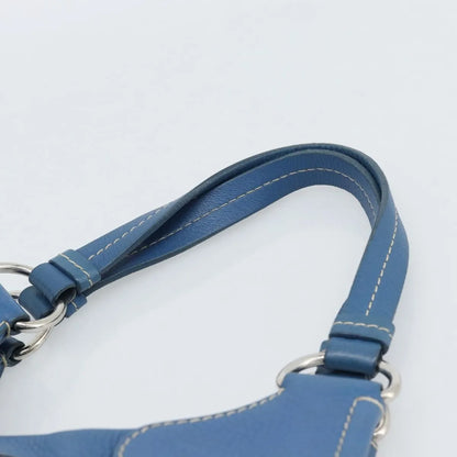 Prada Vitello Daino Convertible Tote Vitello Daino, Blue, Leather, Handbag
