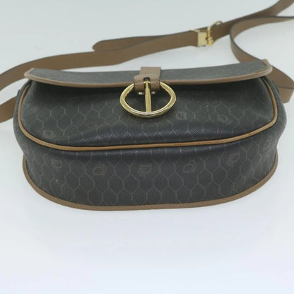 Christian Dior Vintage CD Flap Canvas, Black, Canvas, Shoulder Bag