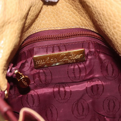 Cartier Tasseled Must de Cartier Leather, Brown, Leather, Shoulder Bag