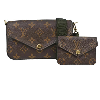 Louis Vuitton Felicie Strap & Go Monogram Canvas, Brown, Canvas, Shoulder Bag