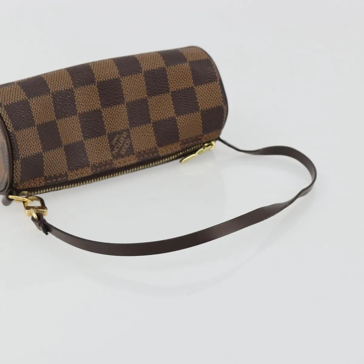Louis Vuitton Papillon Pochette Damier, Brown, Canvas, Clutch