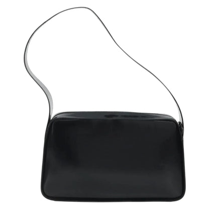 Gucci Vintage G logo Leather, Black, Patent Leather, Shoulder Bag