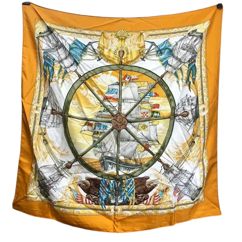 Hermes Carré 90 Silk multicolor, Multicolour, Silk, Scarf