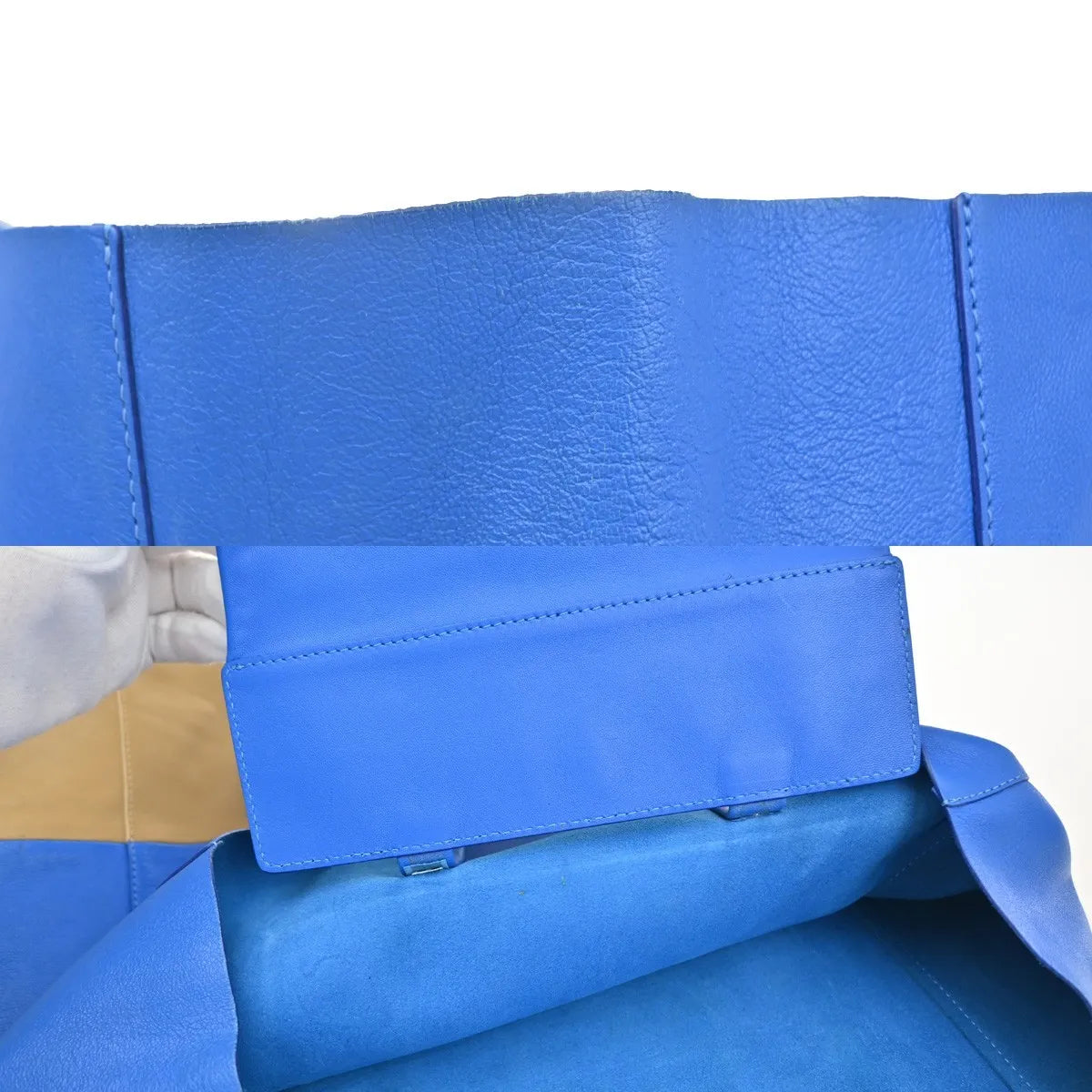 Celine Vertical Bi-Cabas Tote Leather, Multicolour, Leather, Tote Bag