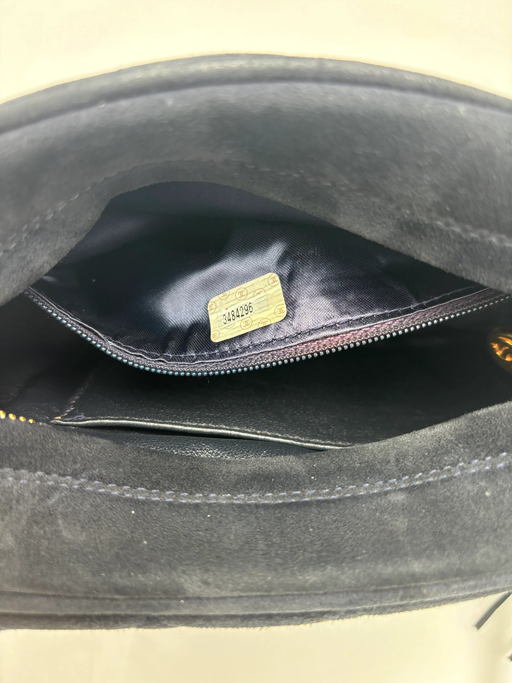 Chanel Vintage Camera Bag Suede, Black, Suede, Crossbody Bag