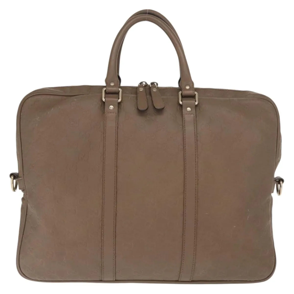 Gucci Convertible Briefcase Leather, Brown, Leather, Briefcase