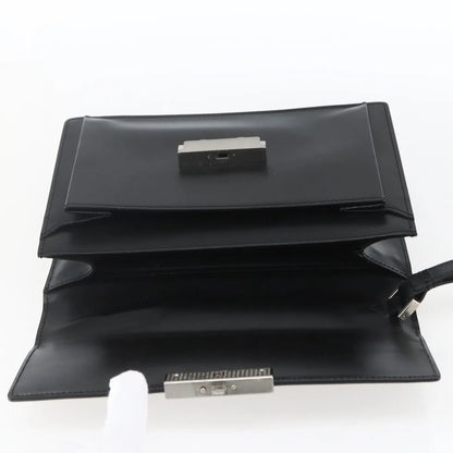 Versace Vintage Clutch Leather, Black, Leather, Clutch