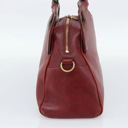 Cartier Marcello Leather, Red, Leather, Handbag
