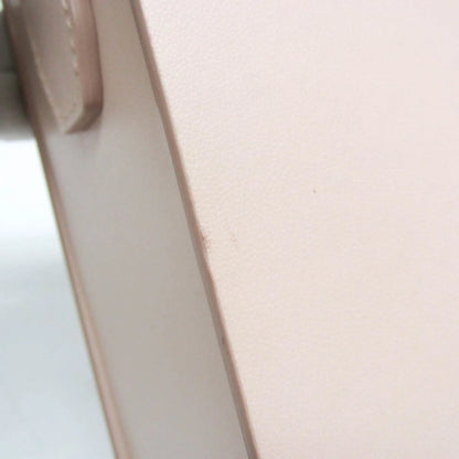 Fendi Logo Vertical Box Leather, Pink, Leather, Shoulder Bag