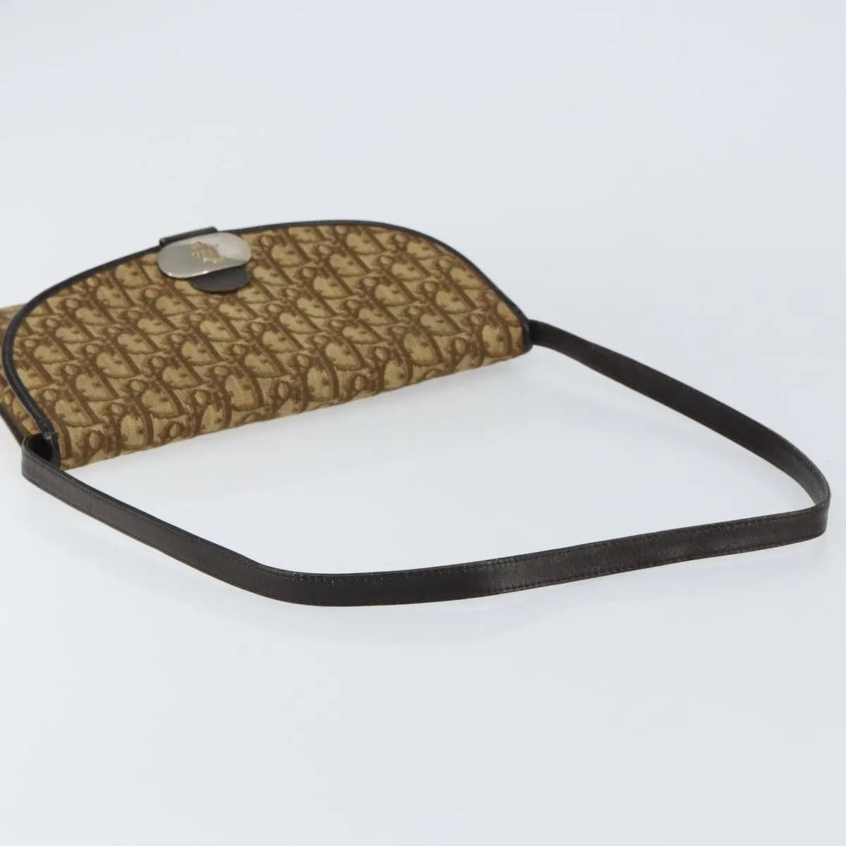 Christian Dior Vintage Trotter Canvas, Beige, Canvas, Shoulder Bag