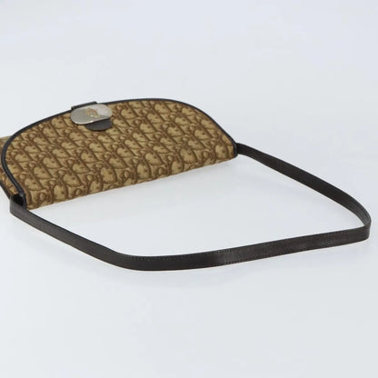Christian Dior Vintage Trotter Canvas, Beige, Canvas, Shoulder Bag