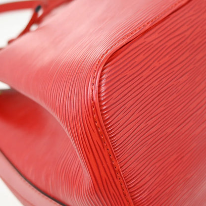 Louis Vuitton Petit Noe Epi Leather, Red, Leather, Shoulder Bag