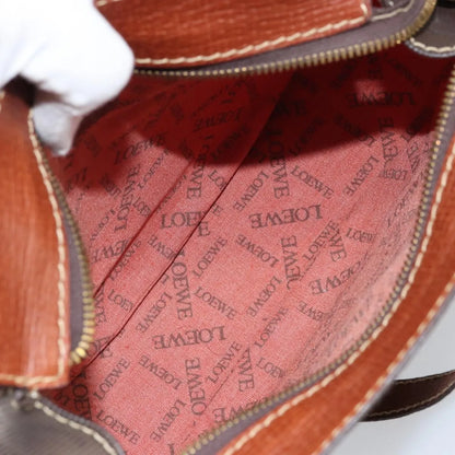 Loewe Anagram PVC Leather, Brown, PVC, Shoulder Bag