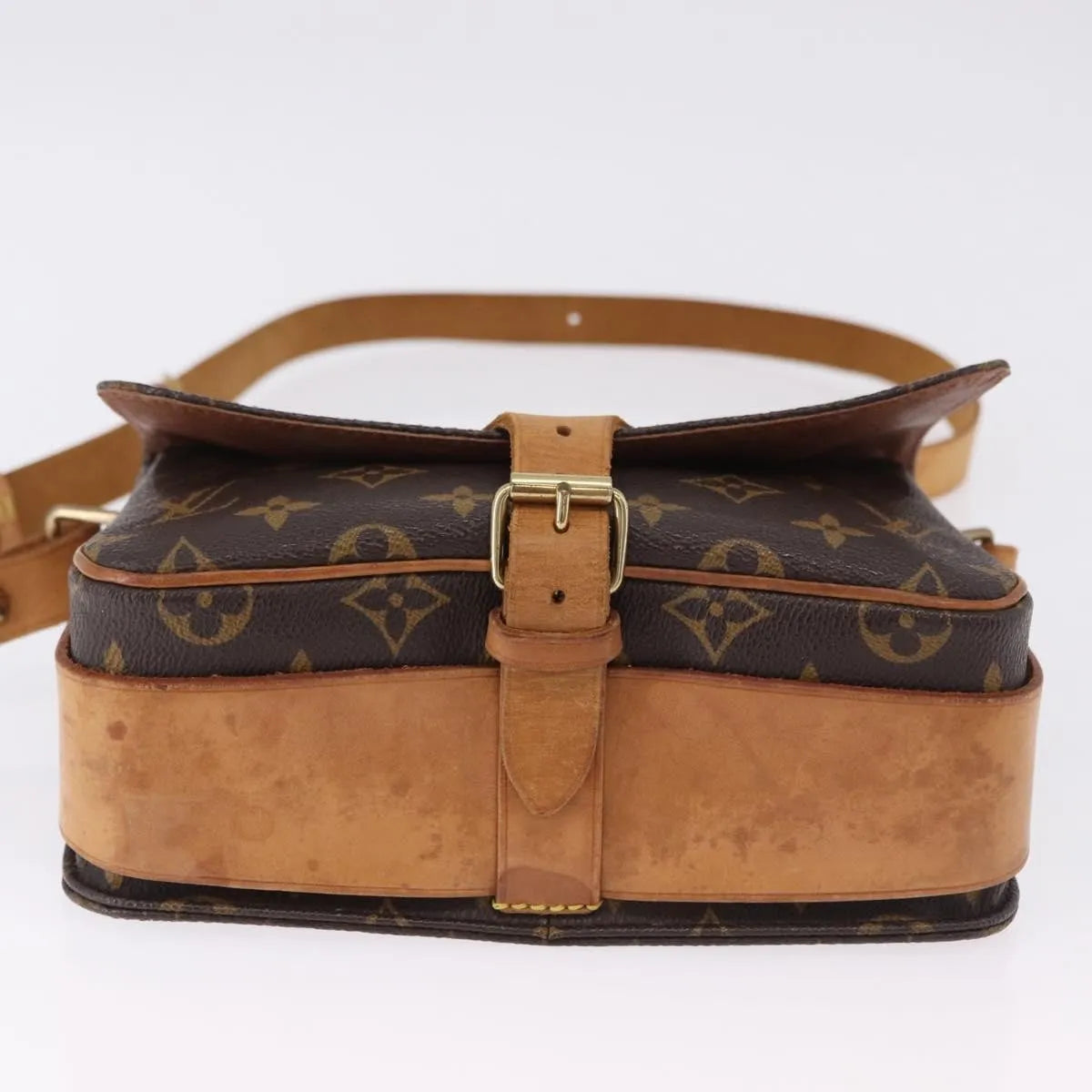 Louis Vuitton Cartouchiere Monogram, Brown, Canvas, Shoulder Bag