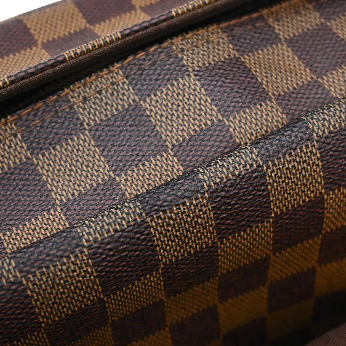 Louis Vuitton Naviglio Damier, Brown, Canvas, Shoulder Bag