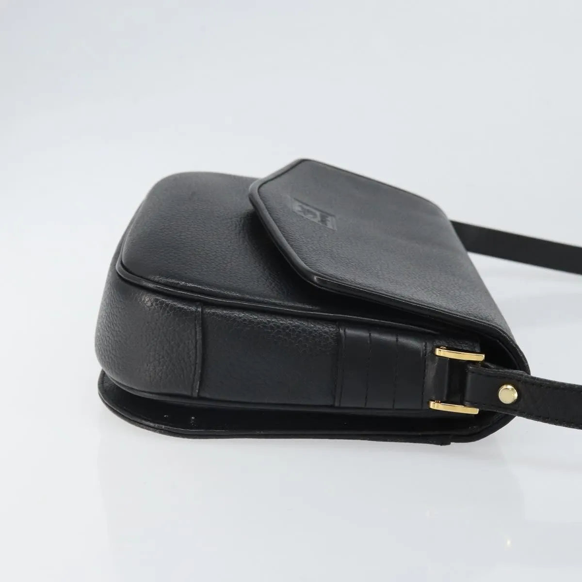 Burberry Vintage Leather, Black, Leather, Shoulder Bag