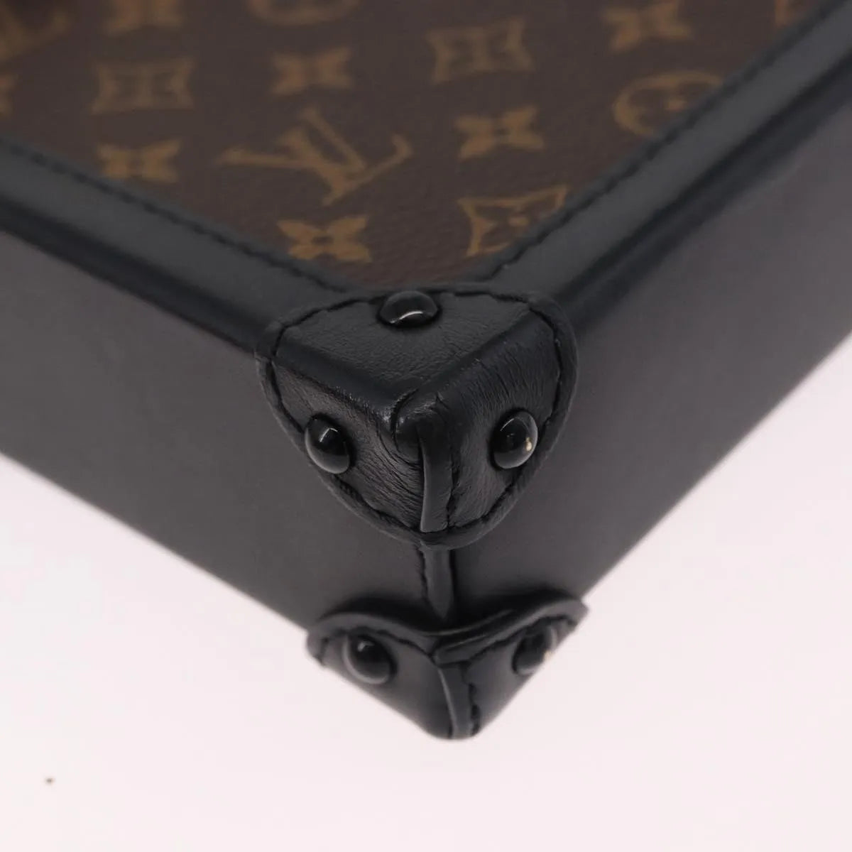 Louis Vuitton Vertical Trunk Pochette Monogram Canvas, Brown, Canvas, Clutch