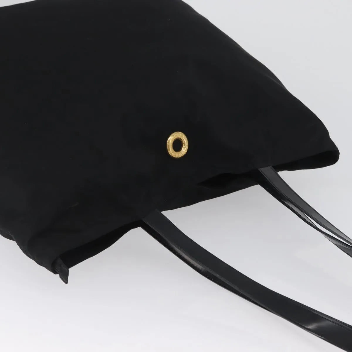 Celine Circle logo Nylon, Black, Nylon, Tote Bag