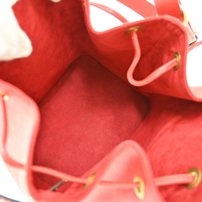 Louis Vuitton Petit Noe Epi Leather, Red, Leather, Shoulder Bag
