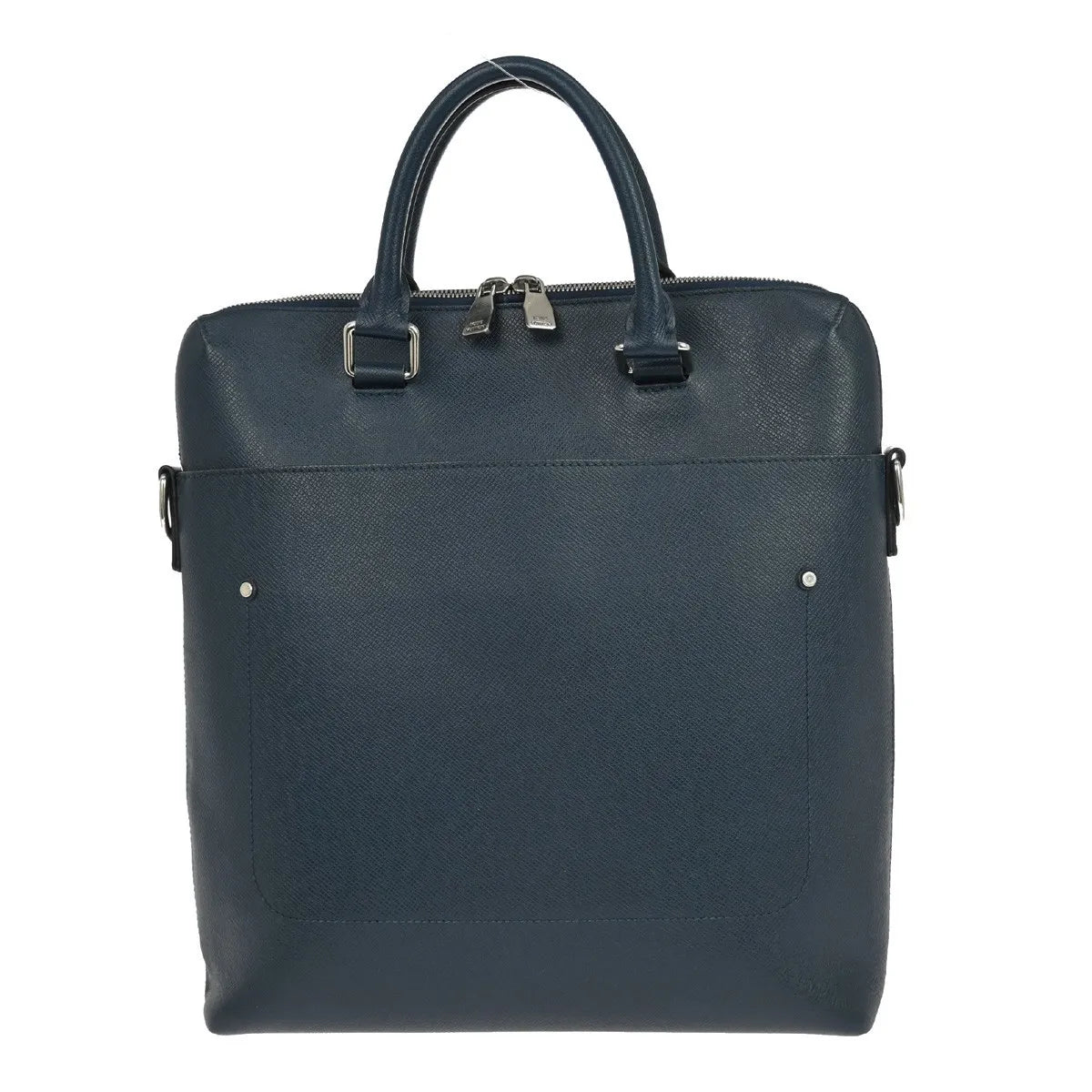Louis Vuitton Grigori Tote Taiga Leather, Blue, Leather, Tote Bag