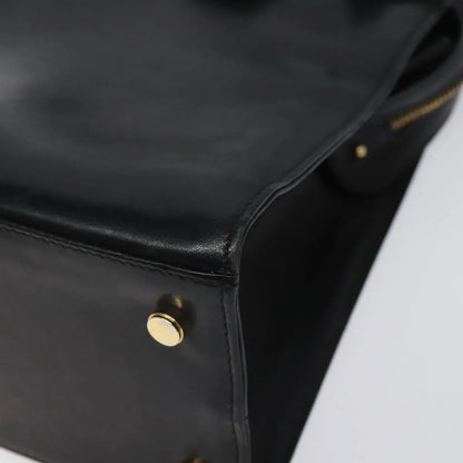 Salvatore Ferragamo Vala Leather, Black, Leather, Shoulder Bag